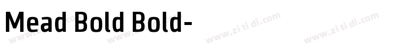 Mead Bold Bold字体转换